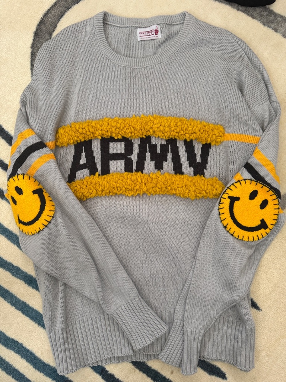 Rank & Sugar Army Graphic Crewneck Sweater